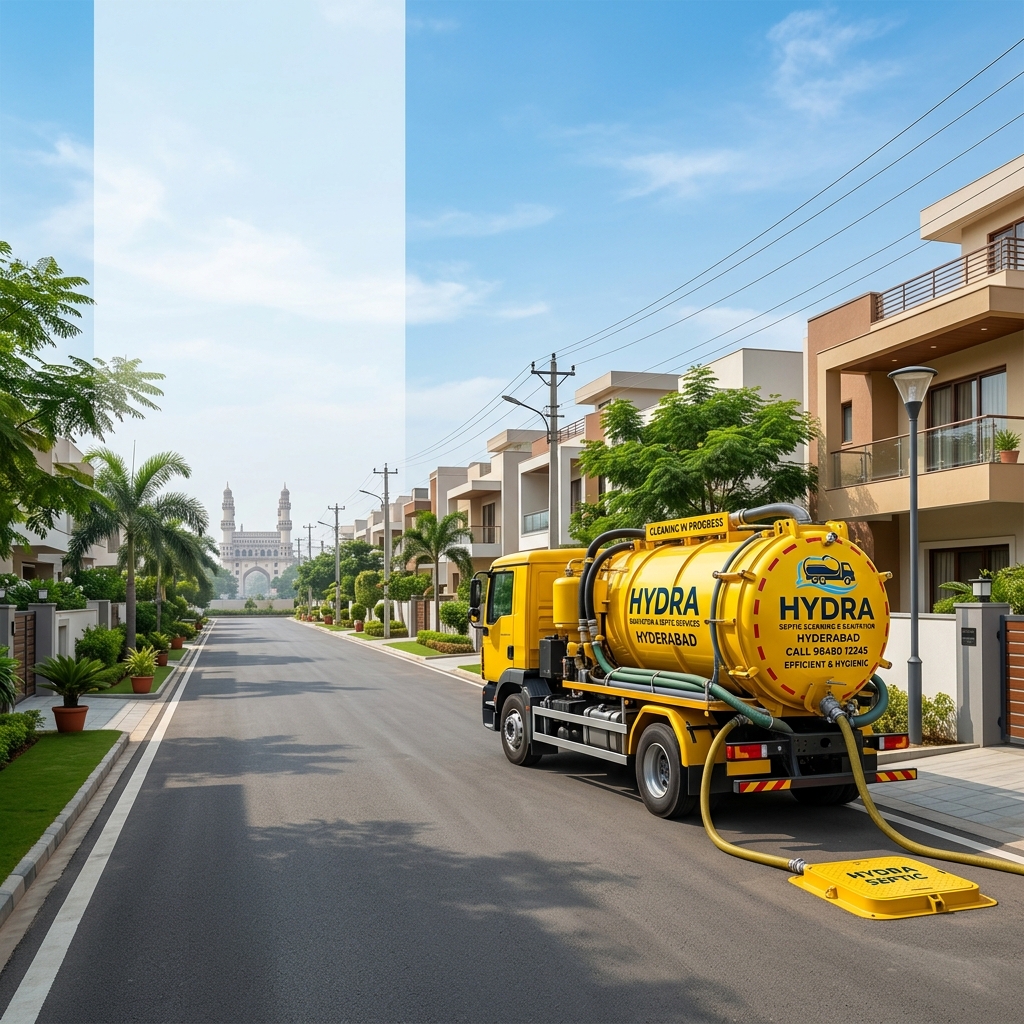 Septic Tank Vacuum Cleaning Truck Hyderabad